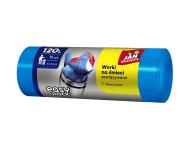 Zdjęcie: Worki HD Easy-pack niebieskie 120 L - 15 szt. JAN NIEZBĘDNY