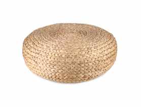 Puf z hiacyntu wodnego okrągły 60x60x20 cm TIN TOURS