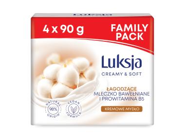Zdjęcie: Mydło w kostce 90 gr x 4 szt. cotton LUKSJA