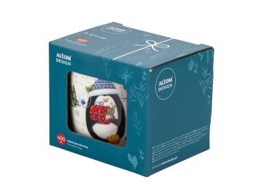 Zdjęcie: Kubek baryłka szeroka 400 ml dekoracja pingwinek ALTOM DESIGN