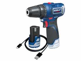 Zestaw 12V DED7330 wkrętarka + DED7300 USB/C + DED7320 2,0 Ah DEDRA