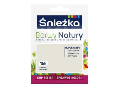 Zdjęcie: Farba Barwy Natury tester stalow magnolia 156 25ml ŚNIEŻKA
