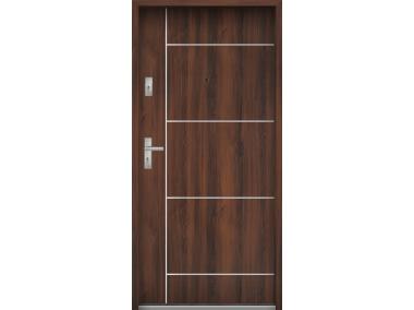 Zdjęcie: Drzwi wejściowe do mieszkań Bastion A-65 Orzech 90 cm prawe ODO KR CENTER