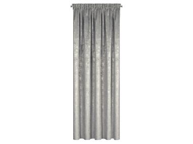 Zdjęcie: Zasłona Astrid 140x270 cm stalowo-szara na taśmie EUROFIRANY