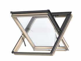 Oddymiające Okno obrotowe GGL MK08 306640 drewniane, 3-szybowe VELUX