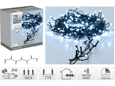 Zdjęcie: Łańcuch świetlny 24 m 320 led biały KOOPMAN