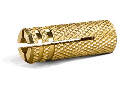 Zdjęcie: Tuleja mosiężna z gwintem wewnętrznym TM M6 mm 100 sztuk RAWLPLUG