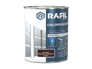Zdjęcie: Emalia chlorokauczukowa brąz czekolada RAL8017 0,75L RAFIL