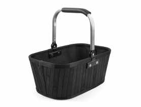 Kosz zakupowy bambusowy LQ-17Q.C.S  czarny TIN TOURS