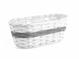 Koszyk wiklinowy do obsadzania kwiatami 34x18x13 cm TIN TOURS