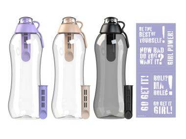 Zdjęcie: Butelka 0,7 L Fitmania z dwoma wkładami filtrującymi + naklejka Multi DAFI