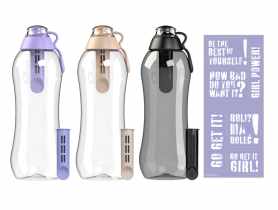 Butelka 0,7 L Fitmania z dwoma wkładami filtrującymi + naklejka Multi DAFI