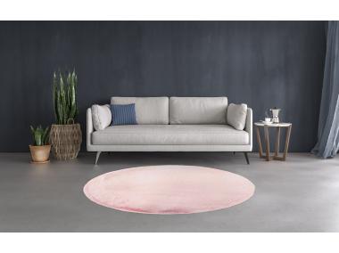 Zdjęcie: Dywan Rabbit Fur jasny róż 12 koło 100 cm INDAVO