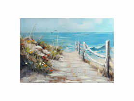 Obraz Painting 70x100 cm Sunny Beach STYLER