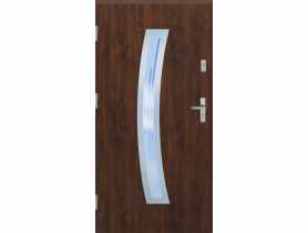 Drzwi zewnętrzne stalowo-drewniane Disting Otello 02 Orzech 90 cm lewe KR CENTER