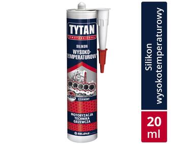 Zdjęcie: Silikon wysokotemperaturowy czerwony 20 ml TYTAN PROFESSIONAL