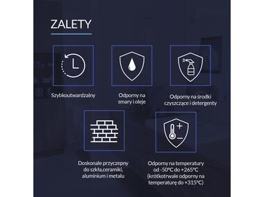 Zdjęcie: Silikon wysokotemperaturowy czerwony 20 ml TYTAN PROFESSIONAL