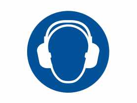 Oznaczenie "Nakaz stosowania ochrony uszu" 21x21 cm METRO