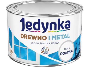 Zdjęcie: Emalia olejno-alkidowa drewno i metal biały 0,36 L połysk JEDYNKA