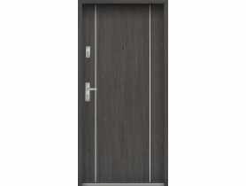 Drzwi wejściowe do mieszkań Bastion A-34 Wenge deska 90 cm prawe ODO KR CENTER