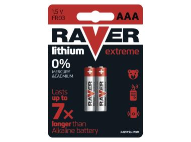 Zdjęcie: Bateria litowa Raver Lithium AAA (FR03) blister 2 EMOS