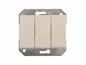 Włącznik potrójny biały VILMA