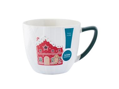 Zdjęcie: Kubek baryłka 540 ml Winter wool dekoracja piernikowy domek B ALTOM DESIGN