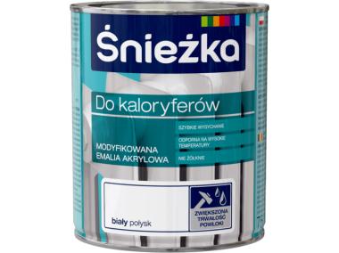 Zdjęcie: Emalia do kaloryferów biały 0,75L ŚNIEŻKA