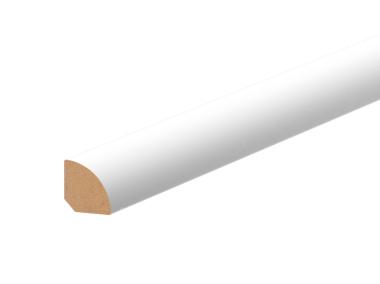 Zdjęcie: Listwa MDF ćwierćwałek 12x12 mm 2,2 m okleina półmat biały RAL 9003 CEZAR