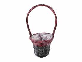 Koszyk do obsadzania kwiatami osłonka z folią 15,5x13/32 cm TIN TOURS