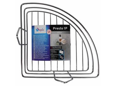 Zdjęcie: Półka łazienkowa Presto narożna srebrna SEPIO