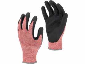 Rękawice nitrylowe, recykling, czerwono-czarne l222209p, karta, "9", CE, LAHTI PRO