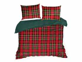 Komplet pościeli bawełnianej z nadrukiem świątecznym Jenny 160x200 cm, 70x80 cm - 2 szt. EUROFIRANY