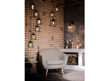 Zdjęcie: Lampa wisząca Ryga 3xE27 czarna IL MIO
