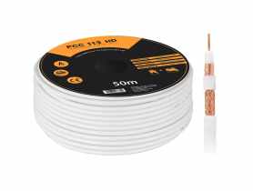 Kabel koncentryczny RG6U PCC113-50 CU+CU+CU HD 50 m LIBOX