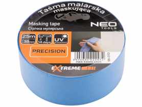 Taśma malarska maskująca 38 mm x 25 m niebieska NEO TOOLS
