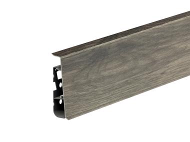 Zdjęcie: Listwa przypodłogowa PVC Hi Line Prestige 2,2x7,5 cm 2,50 m Dąb Olivier Mat CEZAR