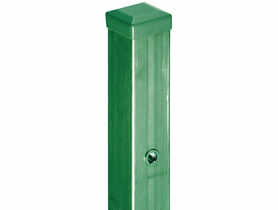 Słup bramowy z nitonakrętką 70x70x2,5 mm - 2,4 m ocynk+ral 6005 POLBRAM