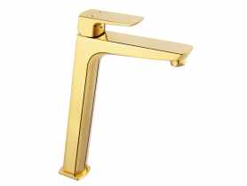 Bateria umywalkowa nablatowa Vitto VerdeLine, złoty FERRO