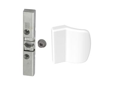 Zdjęcie: Zatrzask drzwi balkonowych Winkhaus BK z uchwytem białym METRO