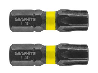 Zdjęcie: Bity udarowe TX40 x 25 mm- 2 szt. GRAPHITE