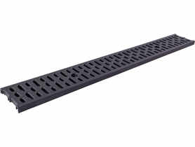 Odwodnienie liniowe krata PP czarna A 15, 1000x126x20 mm ZMM MAXPOL