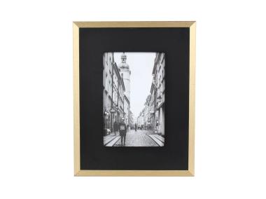 Zdjęcie: Ramka na zdjęcia Turin 18x23 cm, MDF czarno-złoty UNIGLOB