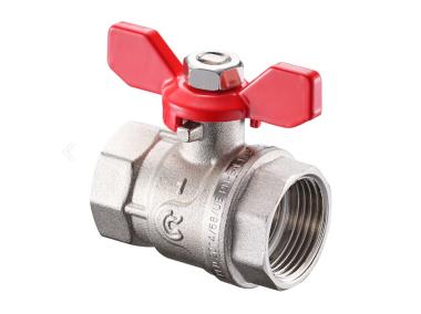 Zdjęcie: Zawór kulowy S30 W/W 3/4" z motylkiem, PN30 pełen nikiel CALIDO