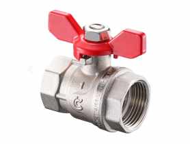 Zawór kulowy S30 W/W 3/4" z motylkiem, PN30 pełen nikiel CALIDO