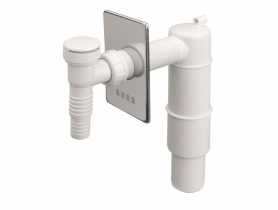 Przyłącze do pralki lub zmywarki podtynkowy z odejściem 50 mm maskownica chrom MCALPINE