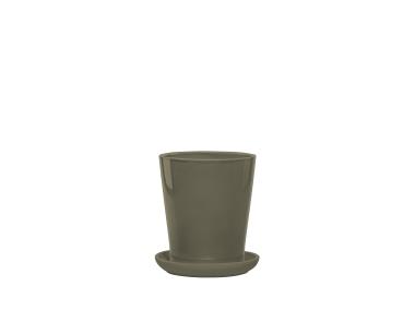 Zdjęcie: Donica z podstawką Irma 28x43 cm oliwkowy FLOWERPOT