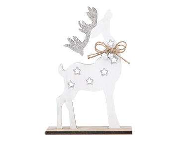 Zdjęcie: Figurka drewniana 20,5x14x4,5 cm dekor Renifer ALTOMDESIGN