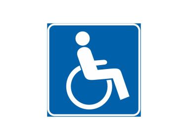 Zdjęcie: Oznaczenie "Niepełnosprawni" 10,5x10,5 cm METRO