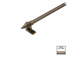 Karnisz mini Zeus fi 10 mm - 80 cm stożek złoto KARWEL